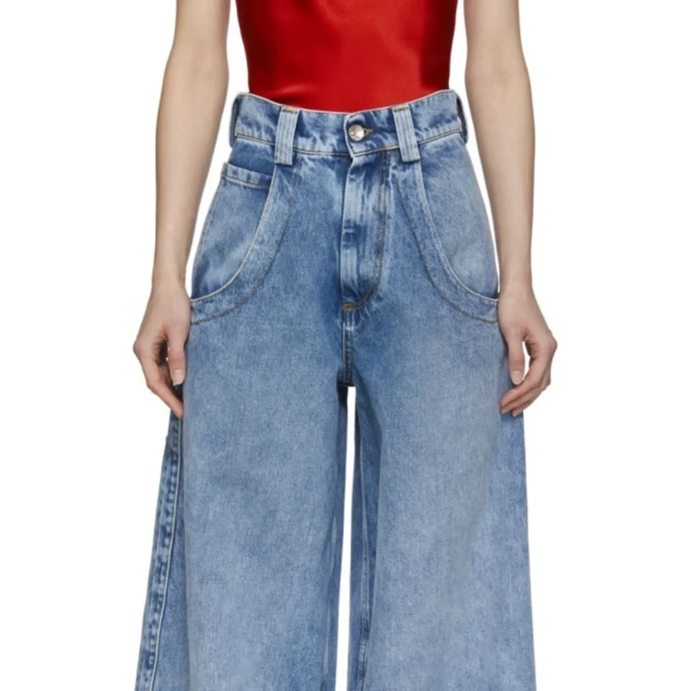 Maison Martin Margiela Light Blue Wide-Leg Jeans - Picture 3 of 8